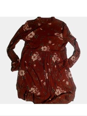 Floral Long Sleeve  Dress